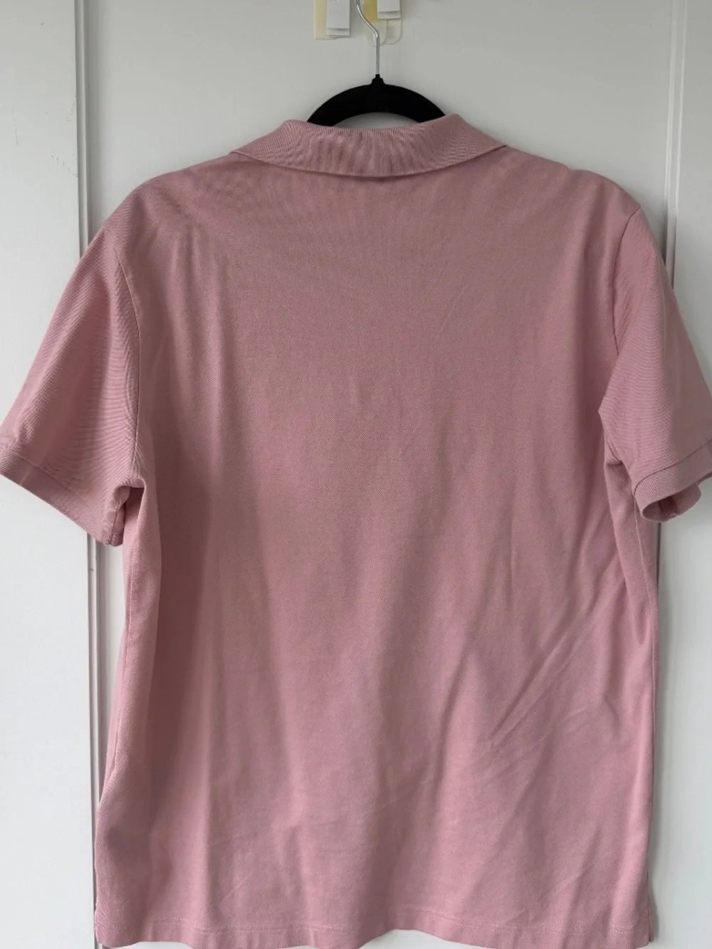 Prada Triangle Logo Cotton Piqué Polo Shirt- Pink - Picture 3 of 4